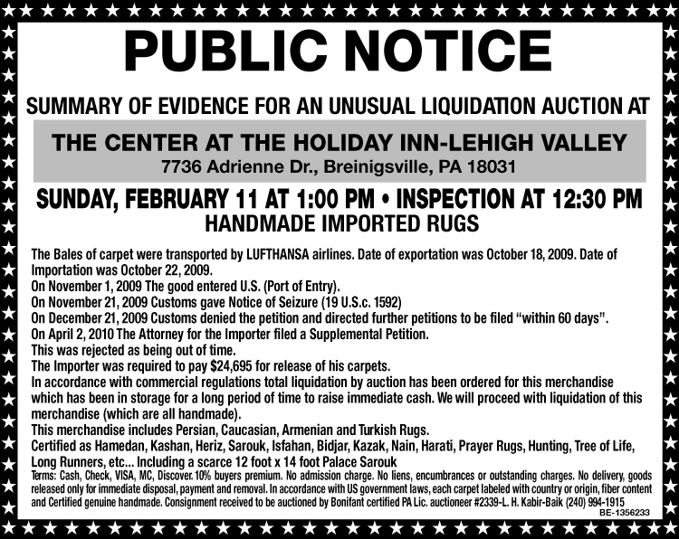 PUBLIC NOTICE