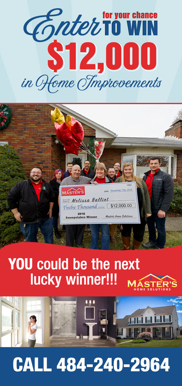 Enter for your chance to to win $12,000 in home improvements