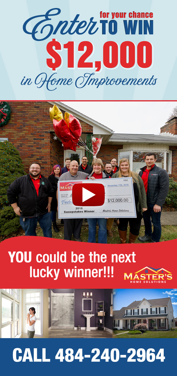 Enter for your chance to to win $12,000 in home improvements